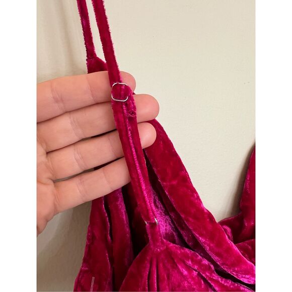 Reformation Salamanca Rhubarb Velvet Dress - Picture 9 of 11